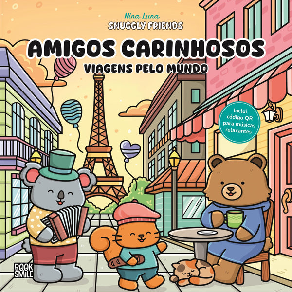 Amigos Carinhosos: Viagens Pelo Mundo de Nina Luma Coloring
