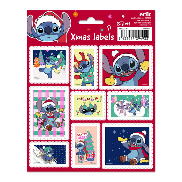 Etiquetas Natal - Stitch