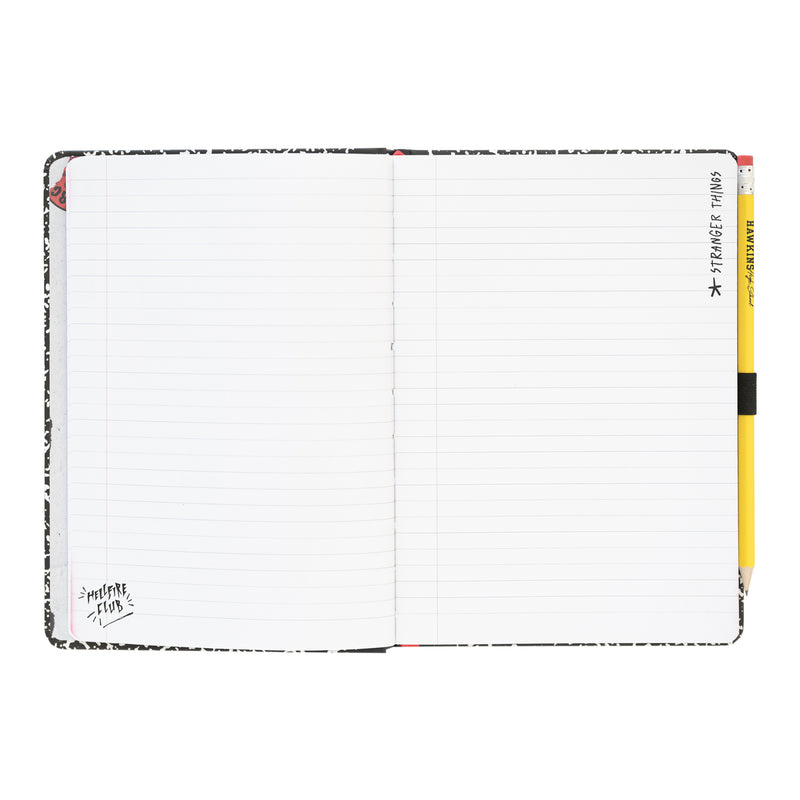 Caderno Formato A5 Com Lápis - Stranger Things