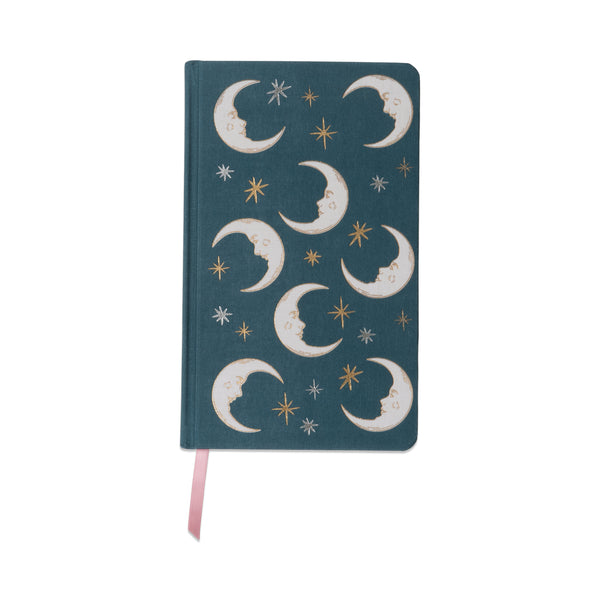 Caderno Formato A5 - Celestial Teal Moon