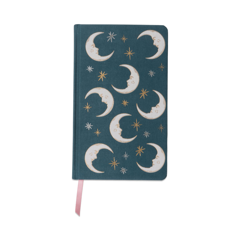 Caderno Formato A5 - Celestial Teal Moon