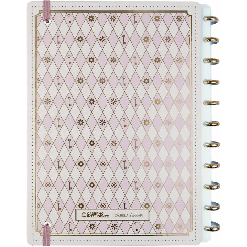 Caderno Inteligente Grande Rose Key By Isabela Akkari Caderno Inteligente