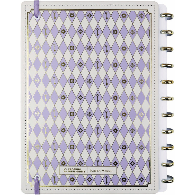 Caderno Inteligente Grande Purple Key By Isabela Akkari