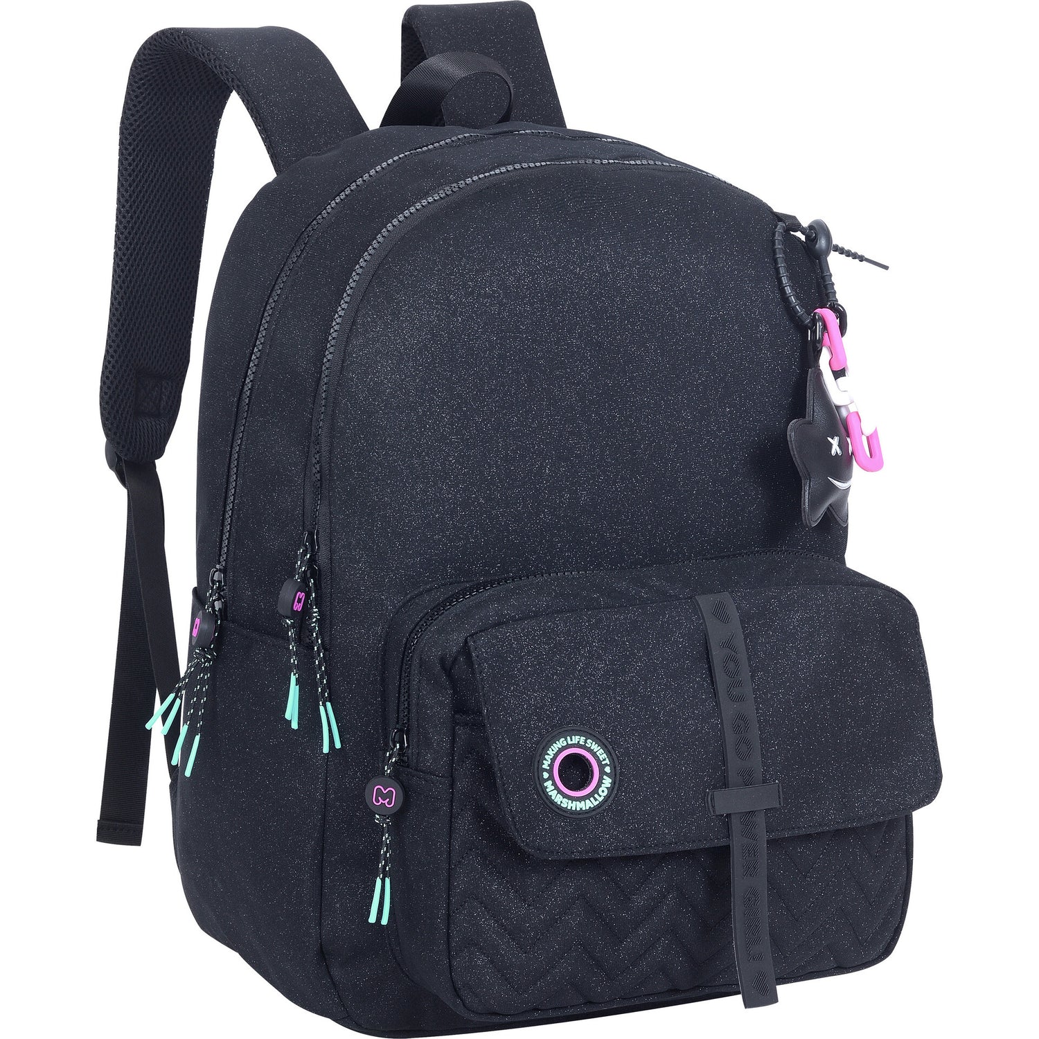 Mochila Dupla Nighty Black Marshmallow