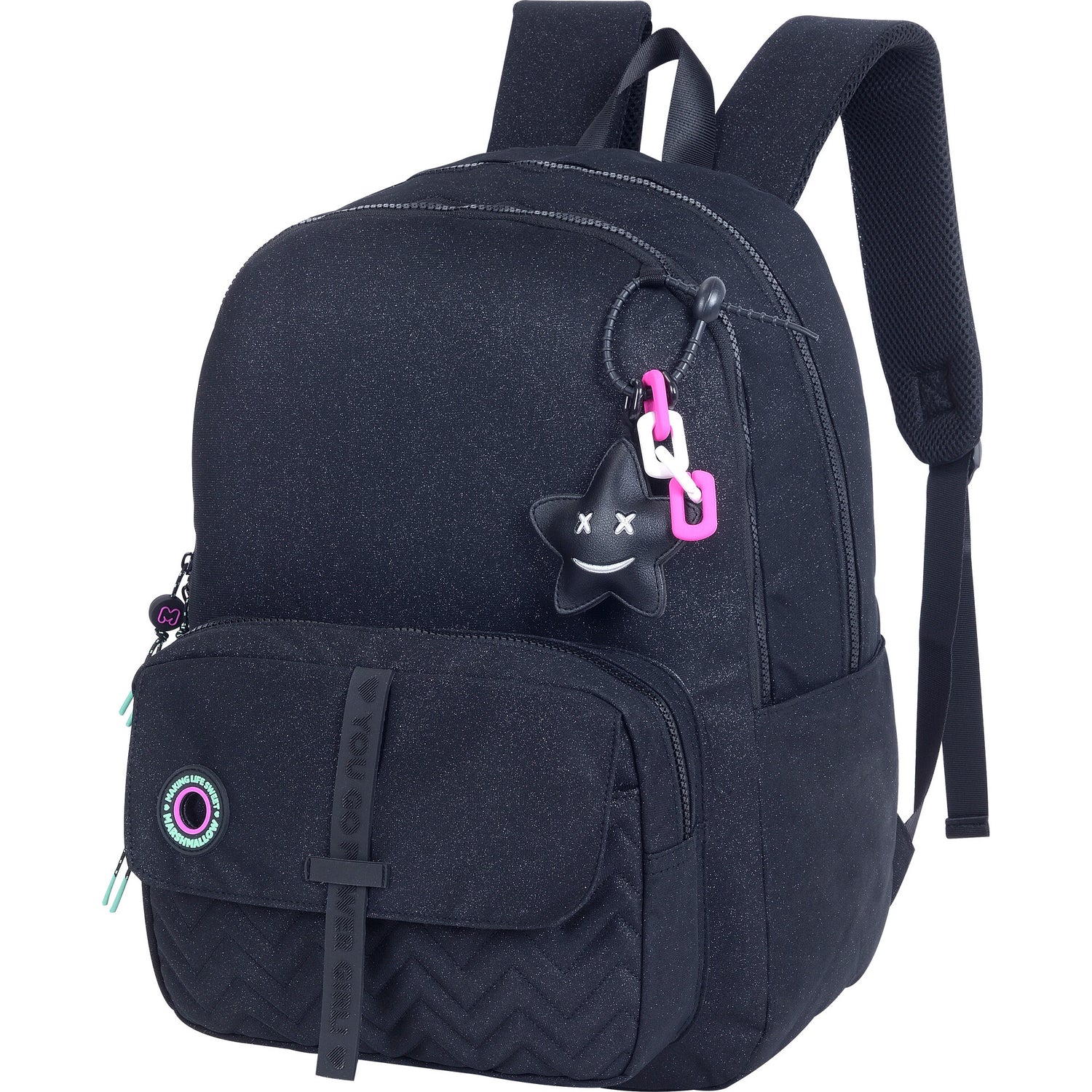 Mochila Dupla Nighty Black Marshmallow