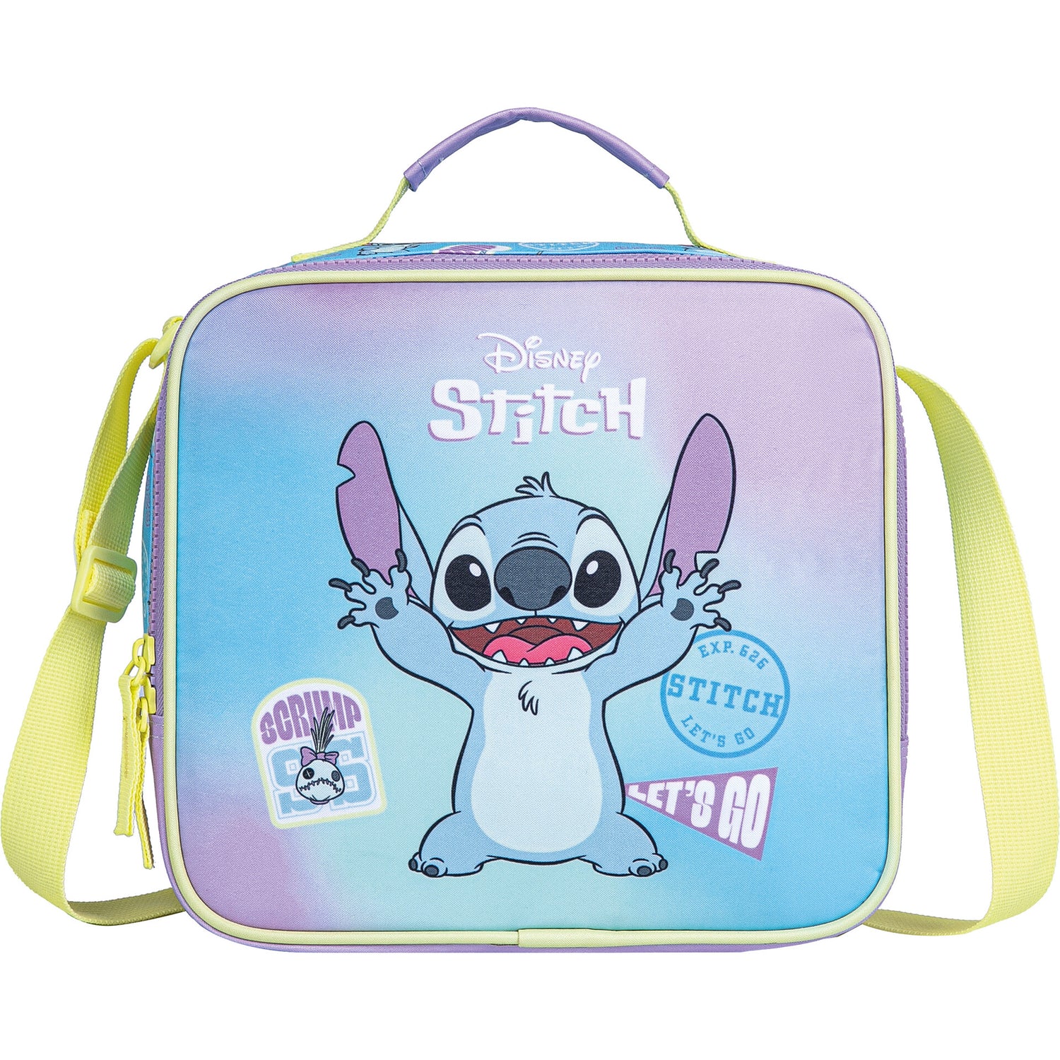 Saco Lanche Let's Go Stitch