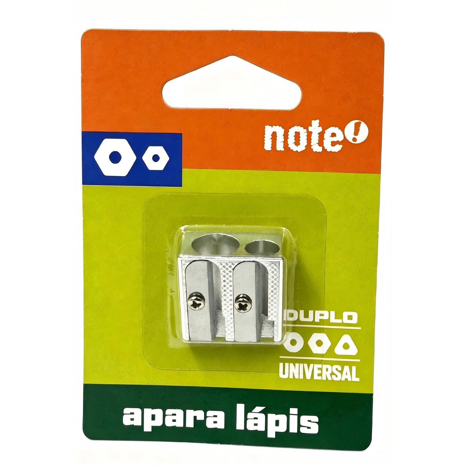 Apara Lápis Metal Duplo Note!