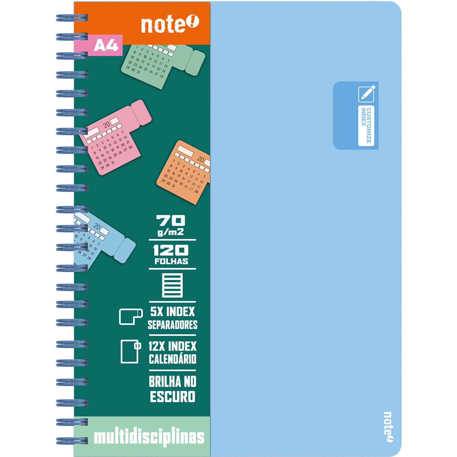 Caderno Esp Formato A4 Pp Multidiscip Com Elast 120 F P