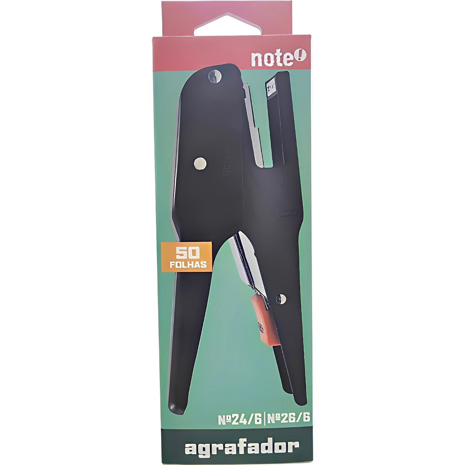 Agrafador Alicate Metálico Para 50 Fl Note!