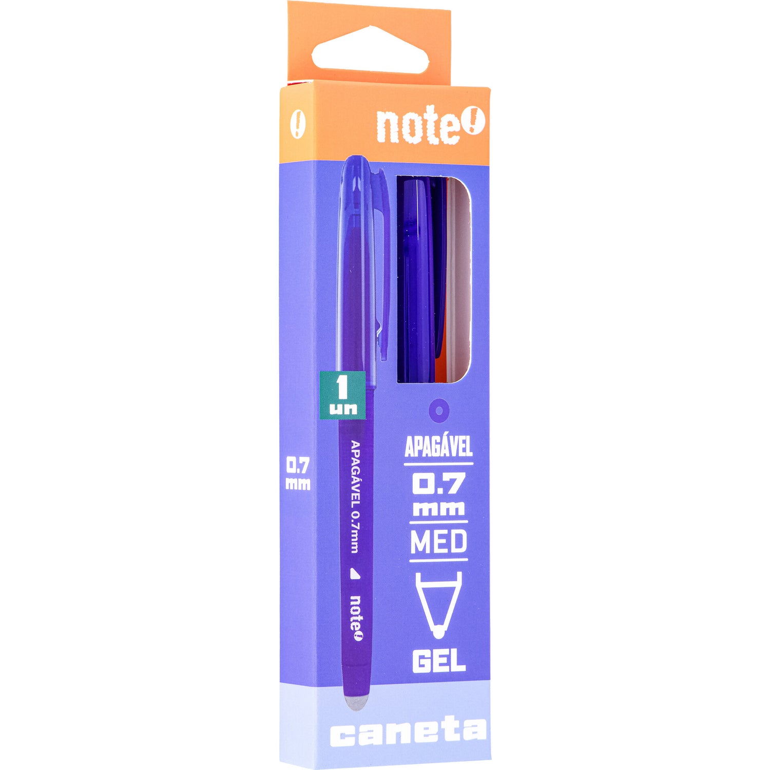 Esferográfica Gel Apagável + Rec 0.7 Milímetros Azul Note!