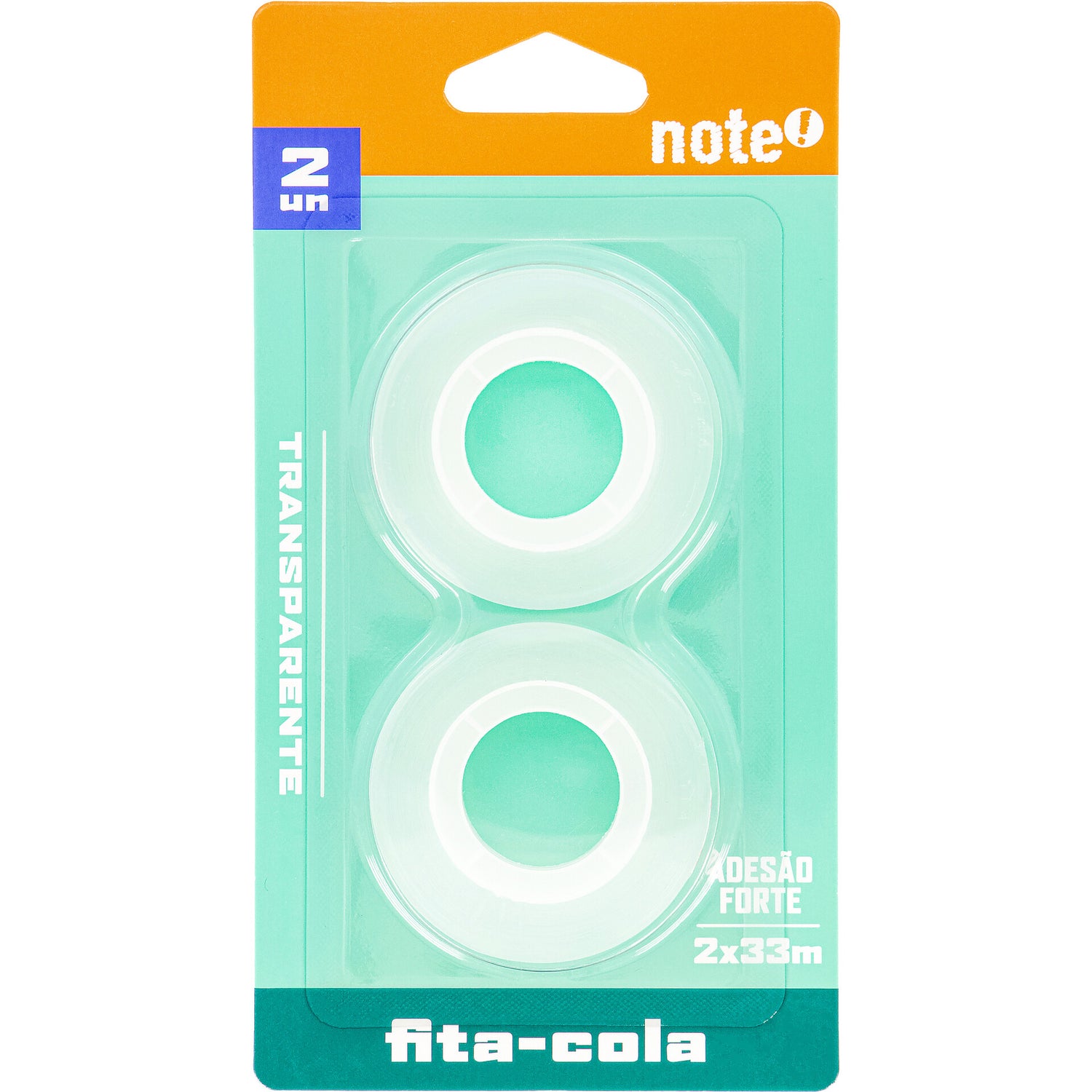 Fita Cola Transparente 15mmx33m  2 Unidades Note!