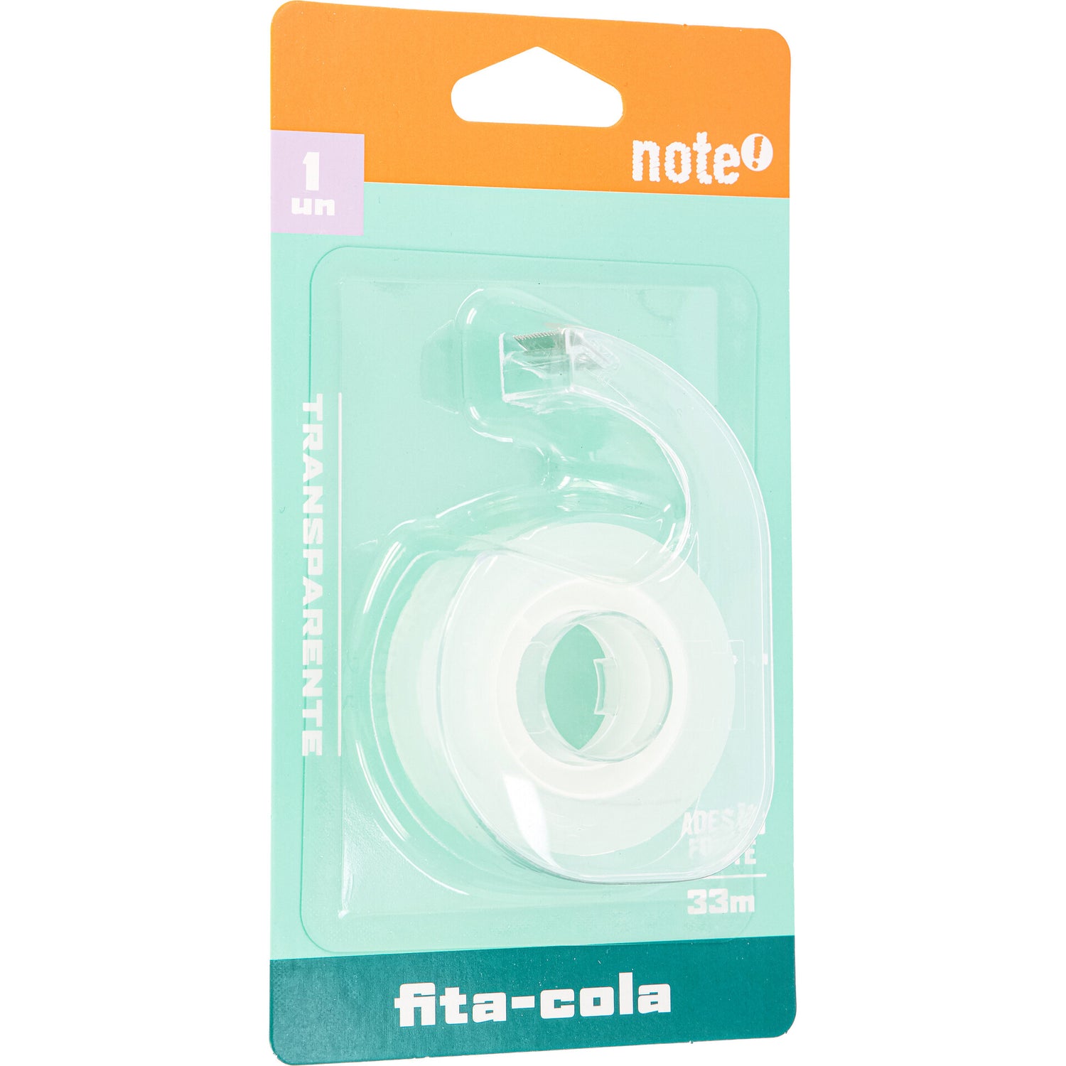 Fita Cola Transp Com Desenr 19 Mm*33 M Note!