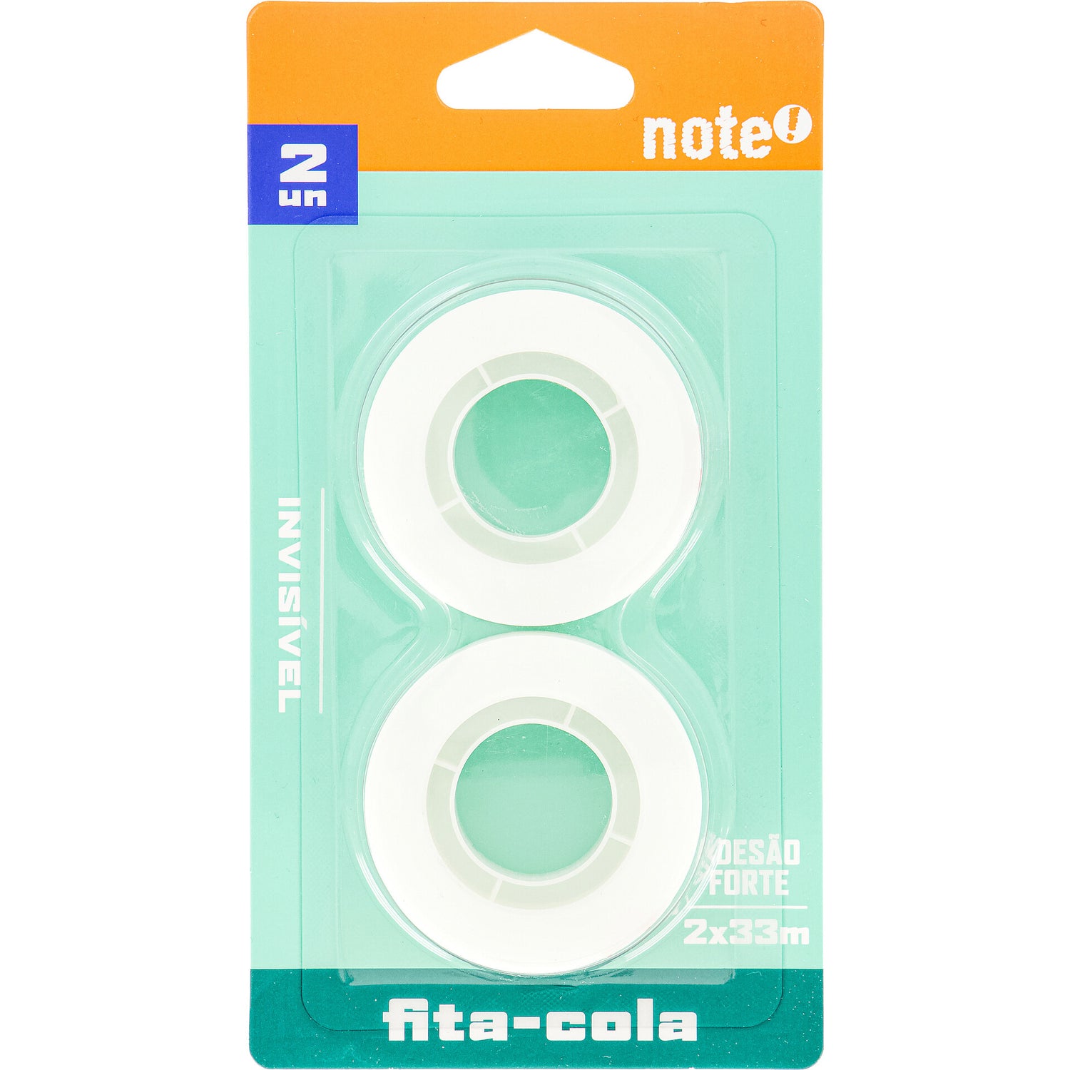 Fita Cola Invisível 19mmx33m 2 Unidades Note!