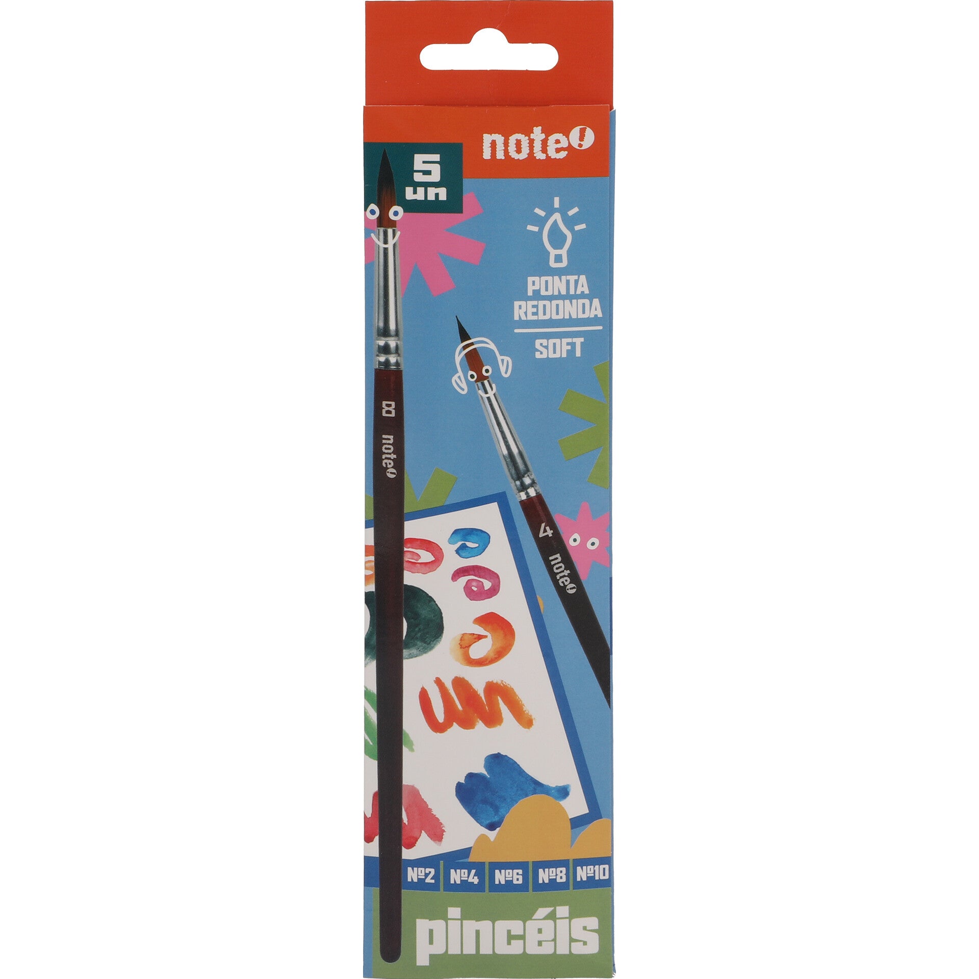 Conjunto Pinceis Escolar N.º2.4.6.8.10 Note! – note! Online