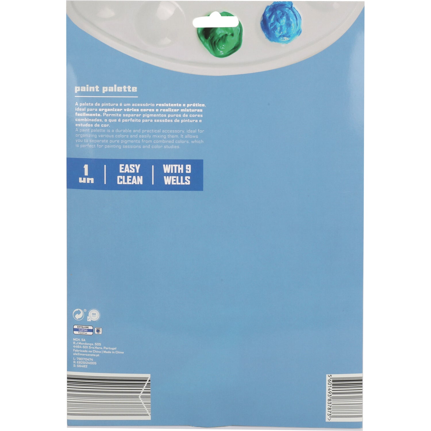 Paleta Pintura Plast Com 9 Godes Note!