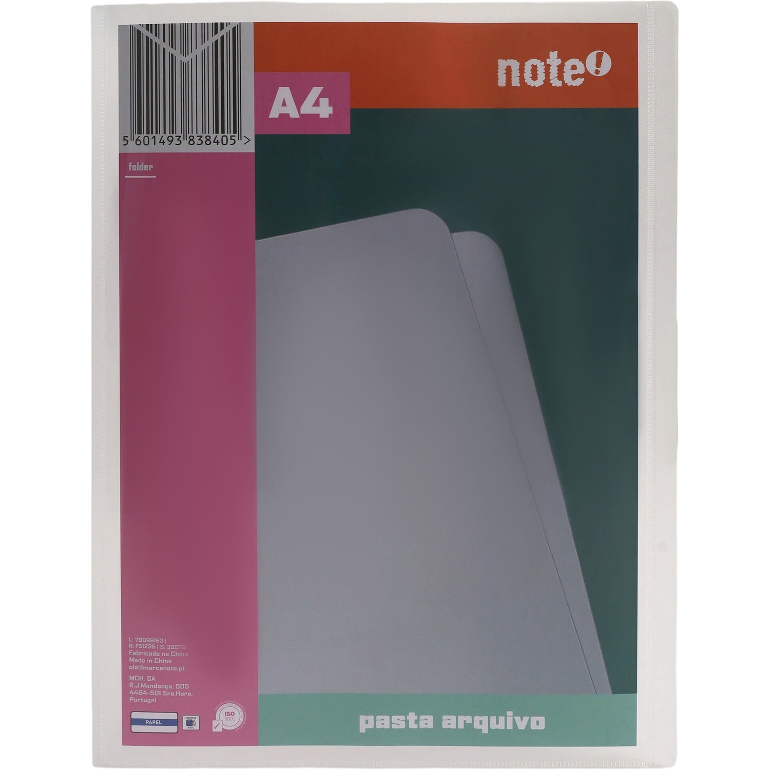 Pasta Arq Formato A4 30 Milímetros Personaliz Note!