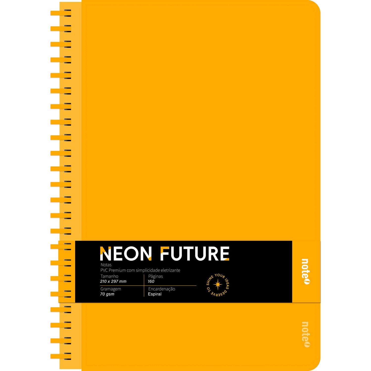Caderno Esp Formato A4 Soft80 F 70 G P Fluor Neon Note