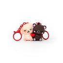 Conjunto 2 Porta-Chaves - Coelhinho + Ursinho