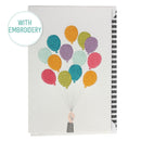 Postal Bordado - Balões