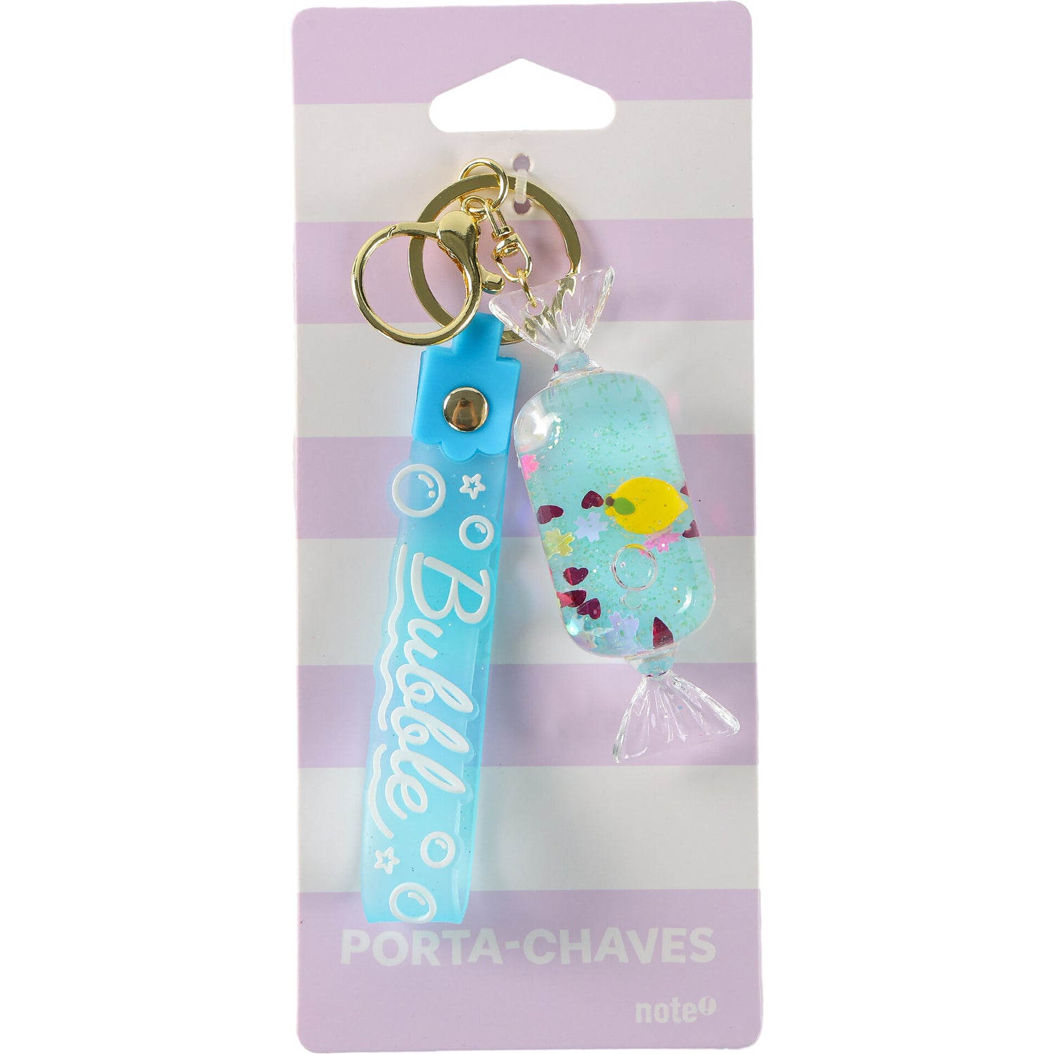 Porta Chaves Bolhas Com Glitter Note!