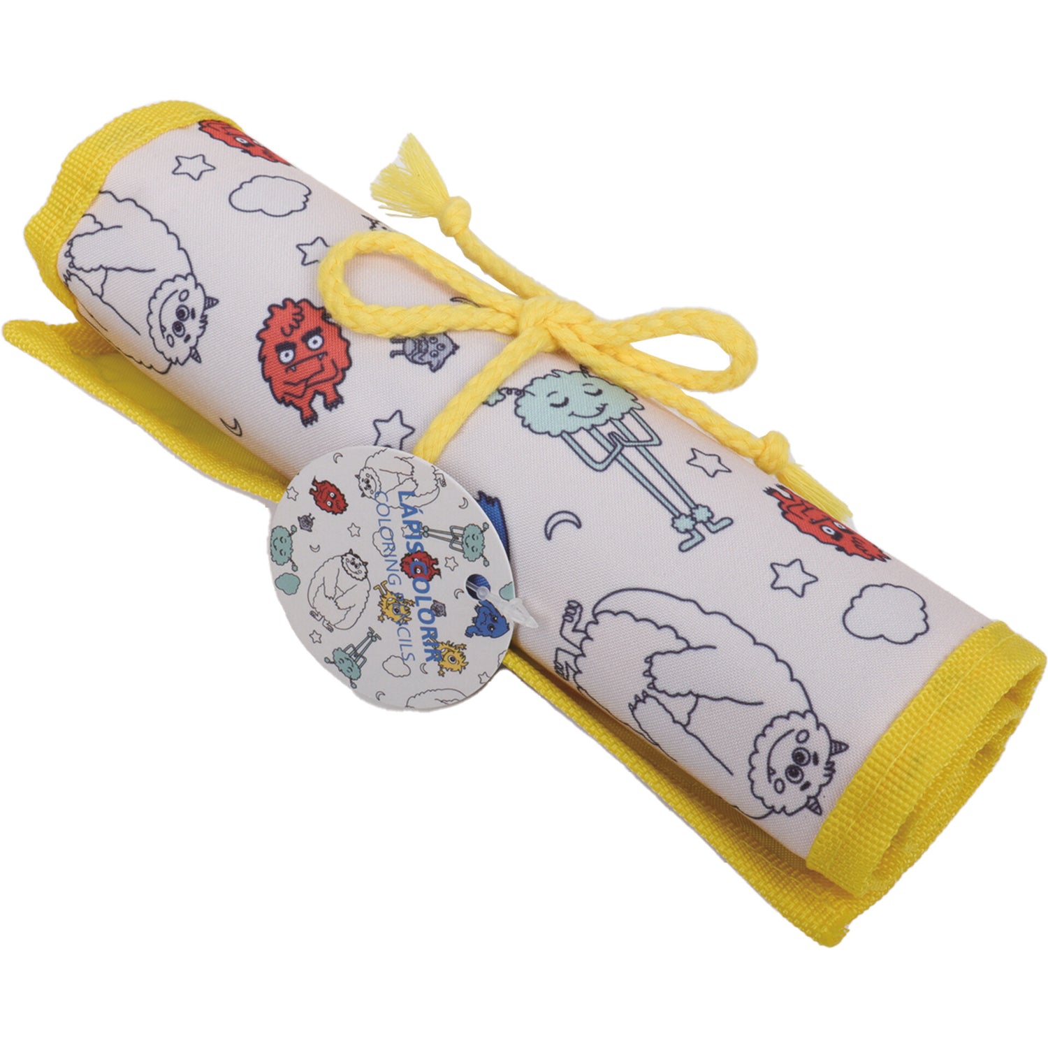 Lápis Colorir Com Estojo Roll Up