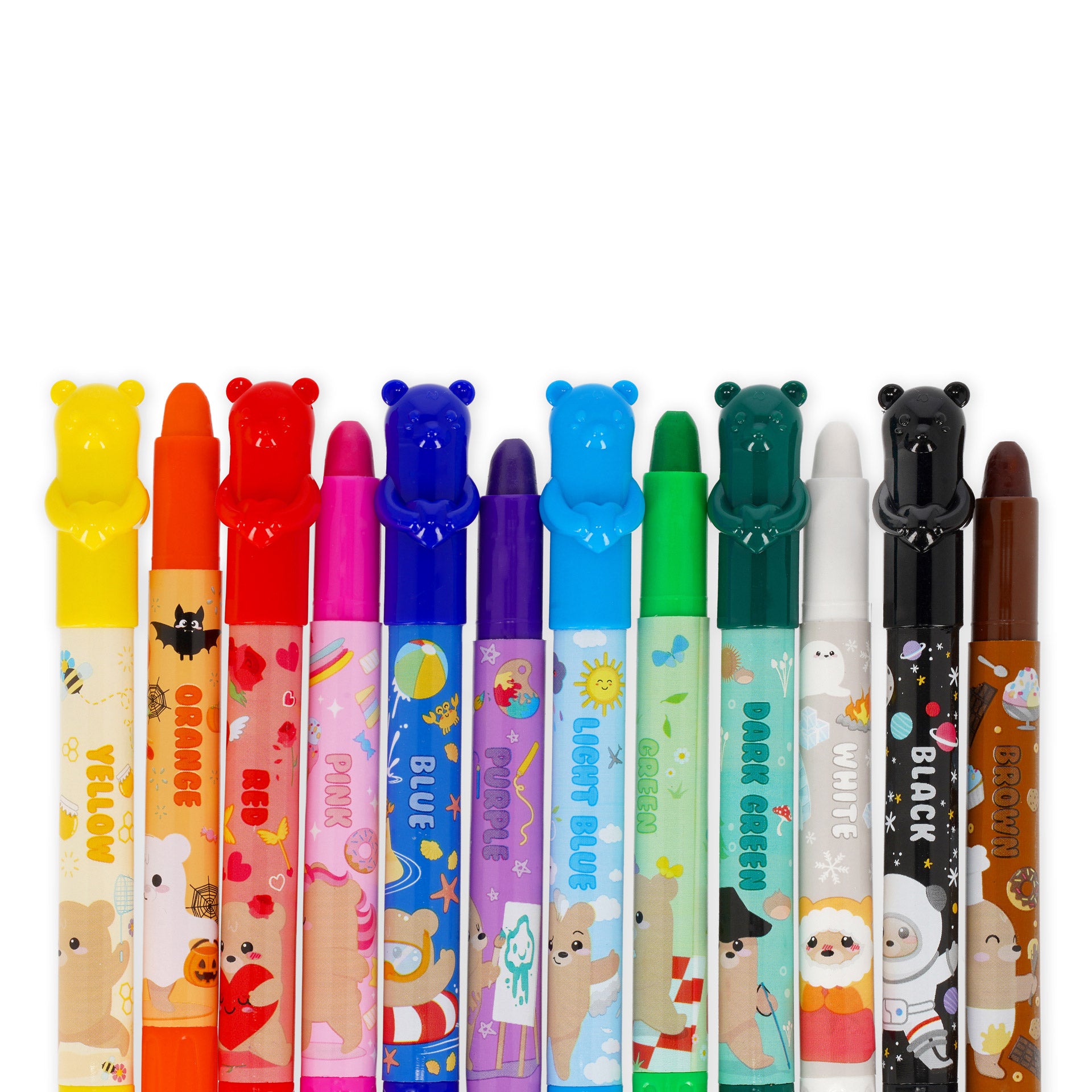 Conjunto 12 Lápis Cera - Teddy Friends – note! Online