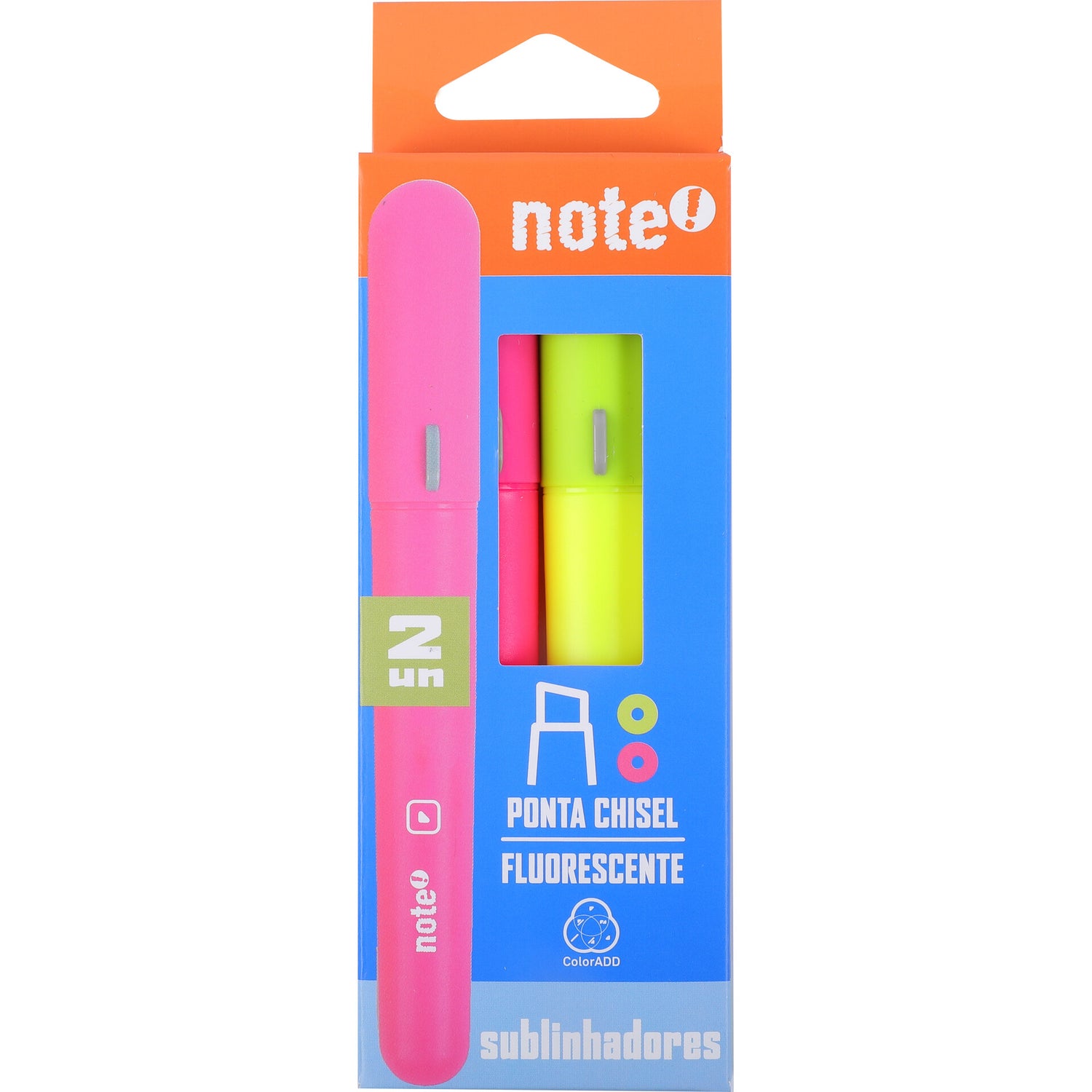 Marcador Fluor Maxy Neon Sortido 2 Unidades Note!