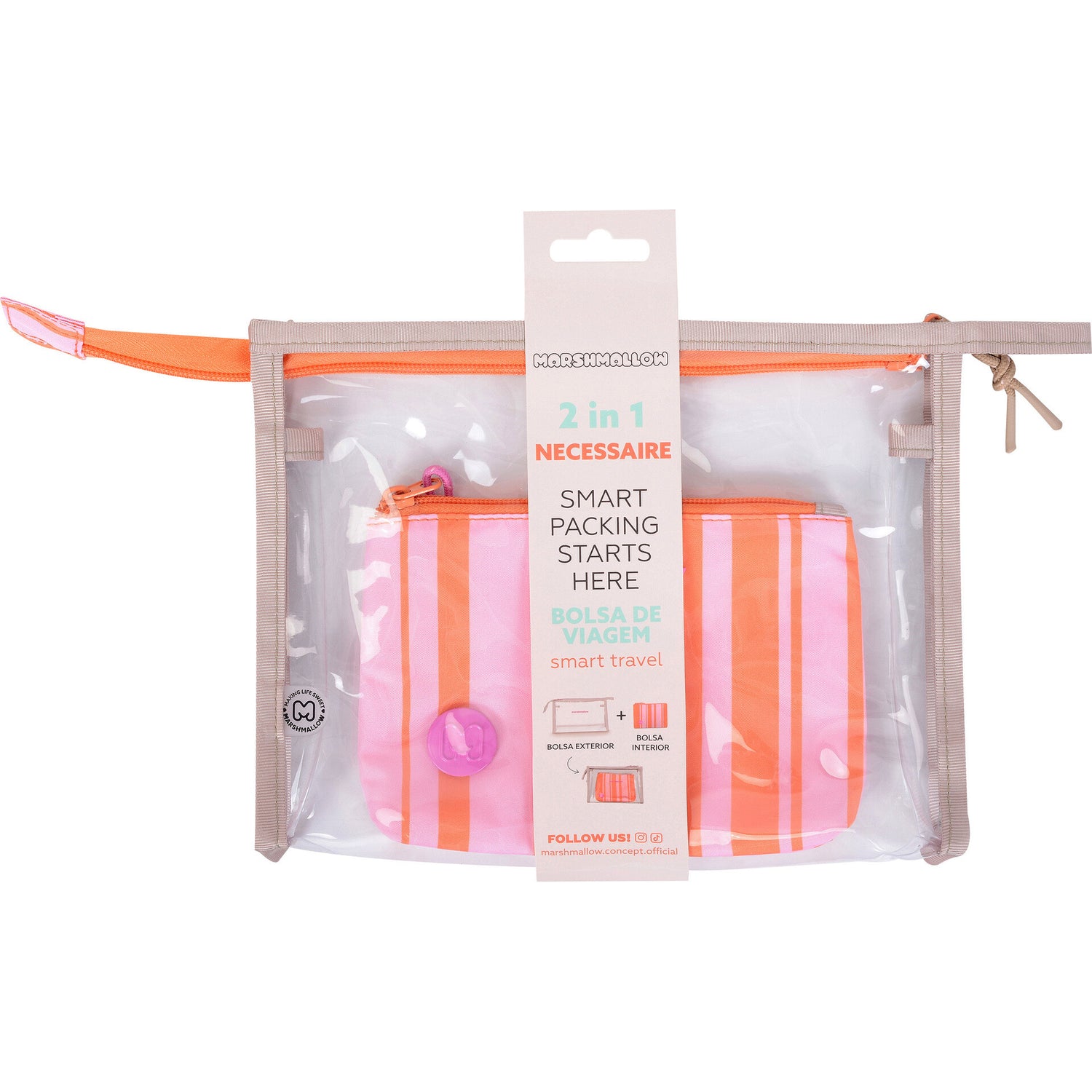 Necessaire 2 Em 1 Bege