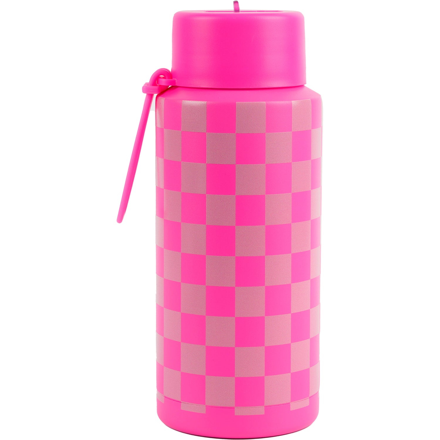 Garrafa Térmica 1 L Xadrez Neon Pink Note