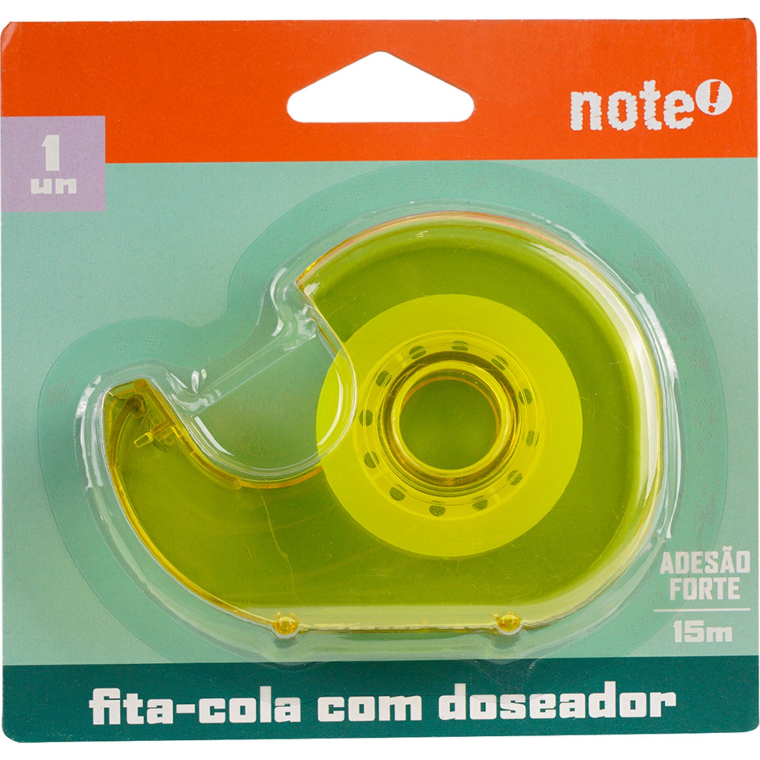 Fita Cola Transp Color 15 Mm*15 M Com Desenr