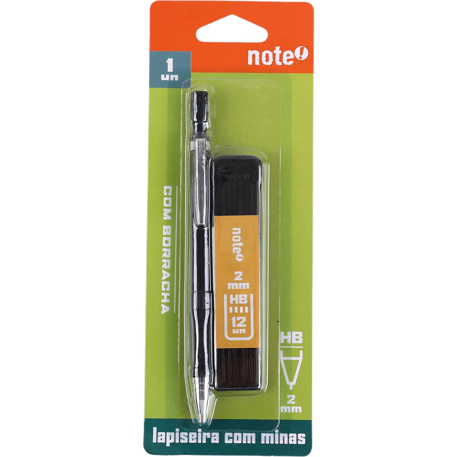 Lapiseira 2 Mm+12 Minas Note!