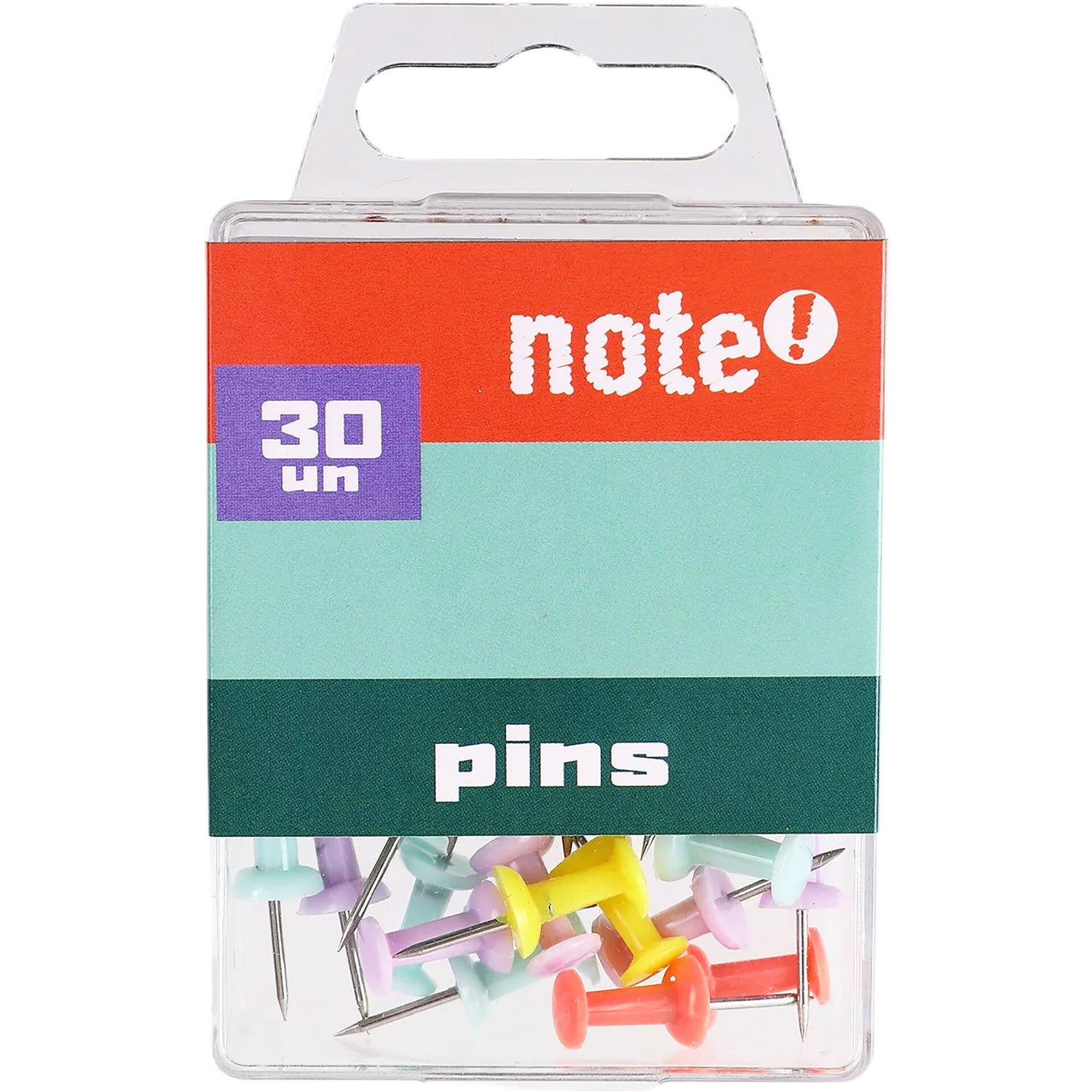 Pins Pastel Color 30 Unidades Note!