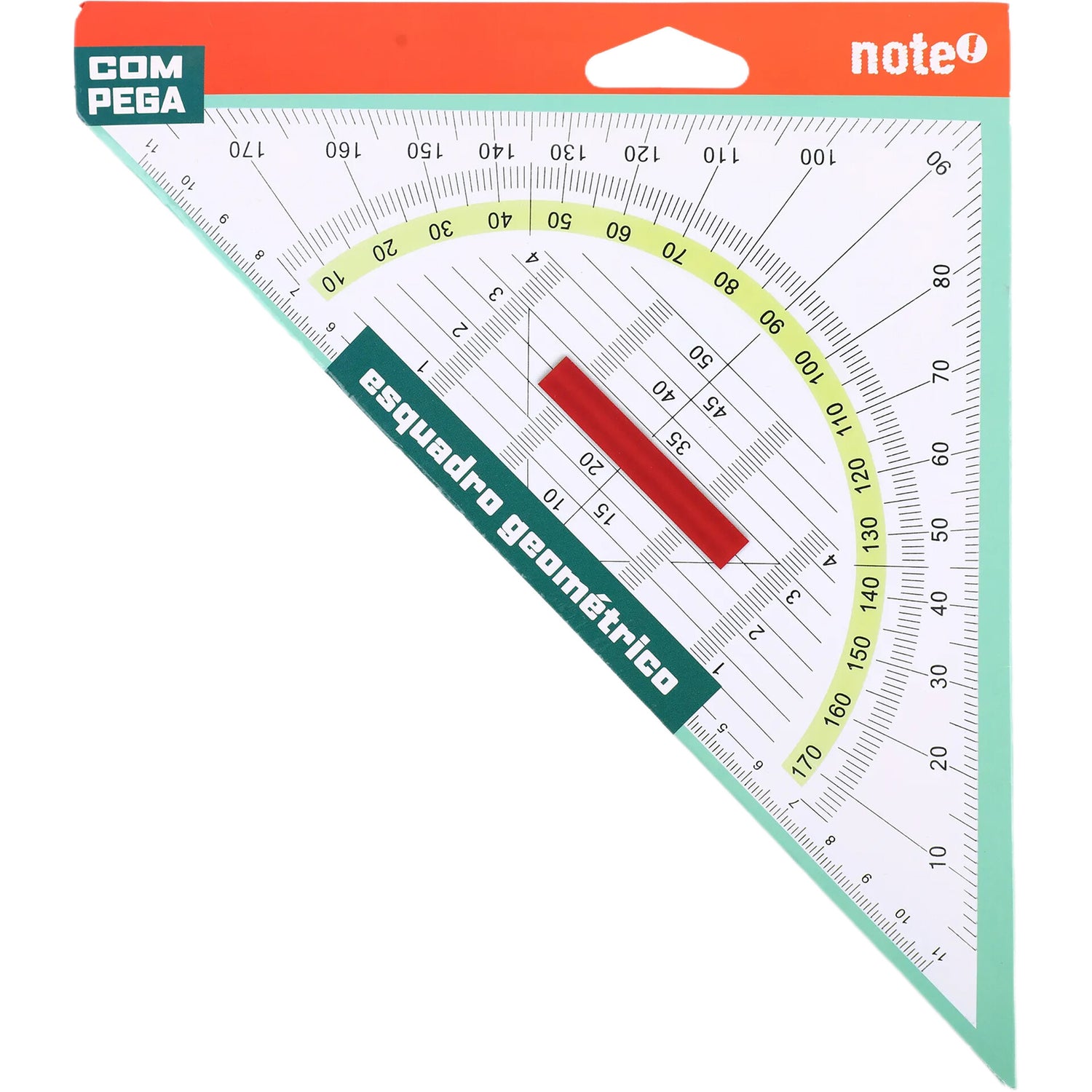 Esquadro Geometrico 22 Centímetros Com Pega Note!