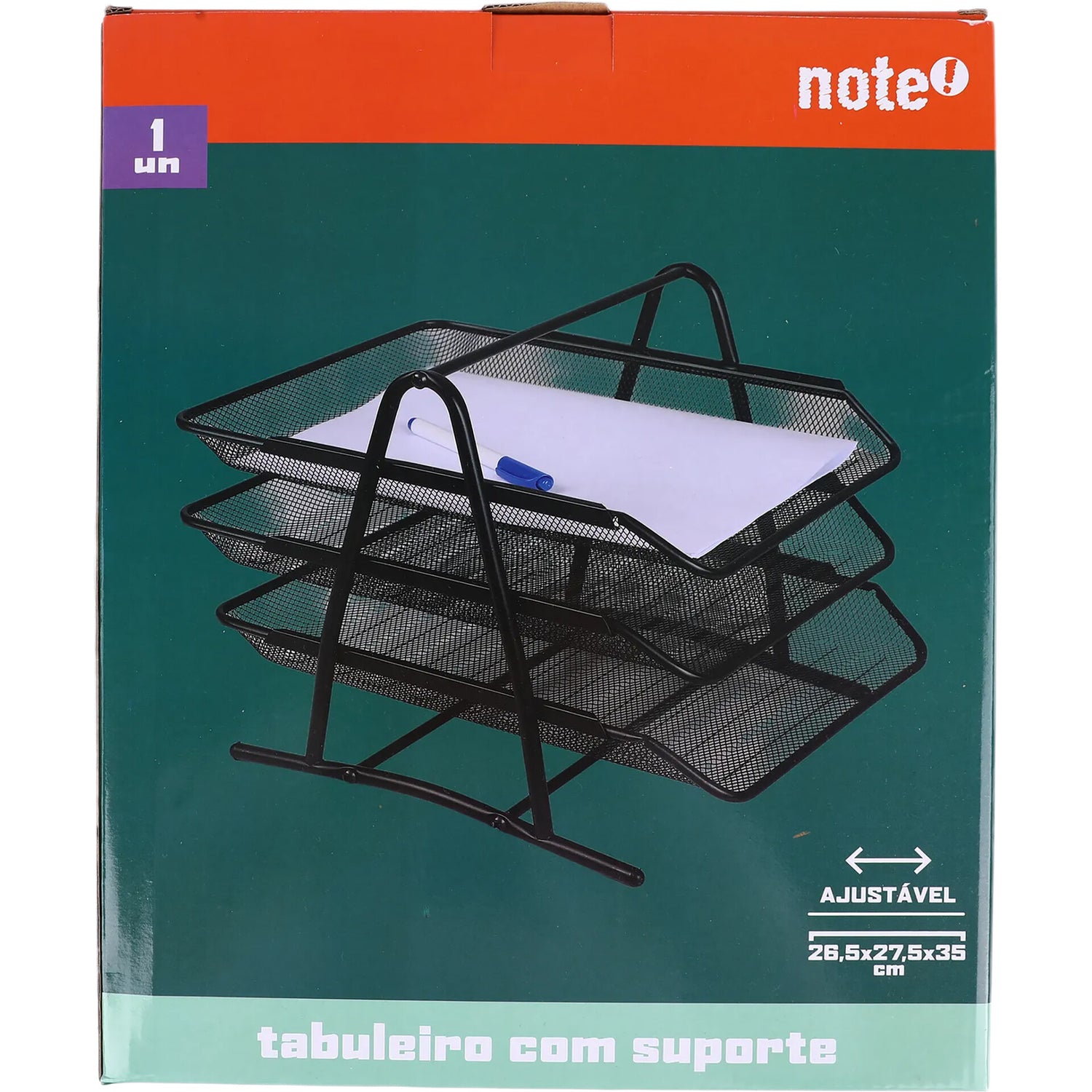 Tabuleiro Metal Com Suporte 3 Div Pt Note!