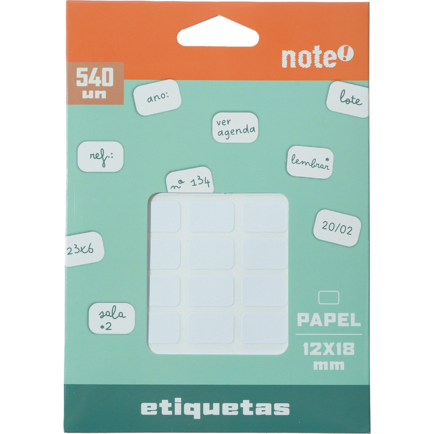 Etiq Ader 12*18 Milímetros 540 Unidades Note!