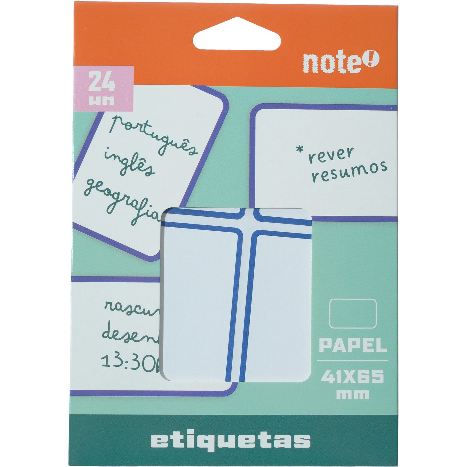 Etiq Ades 41*65 Milímetros Esquad Azul 24 Unidades Note!