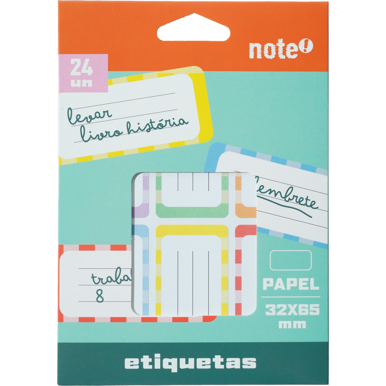 Etiq Ades Escolar 32*65 Milímetros Note!