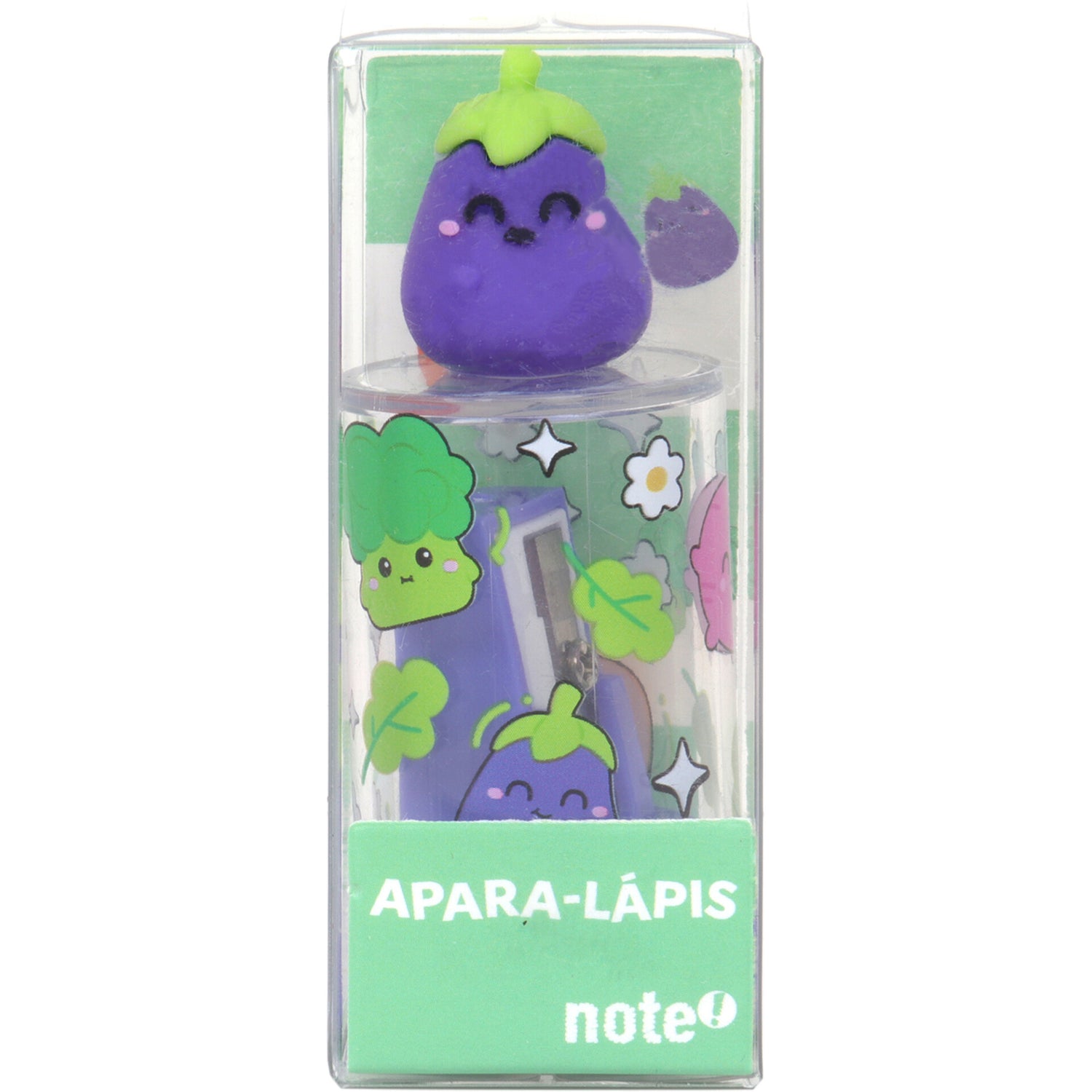 Apara Lápis Com Depósito Vegetais Sortido Not
