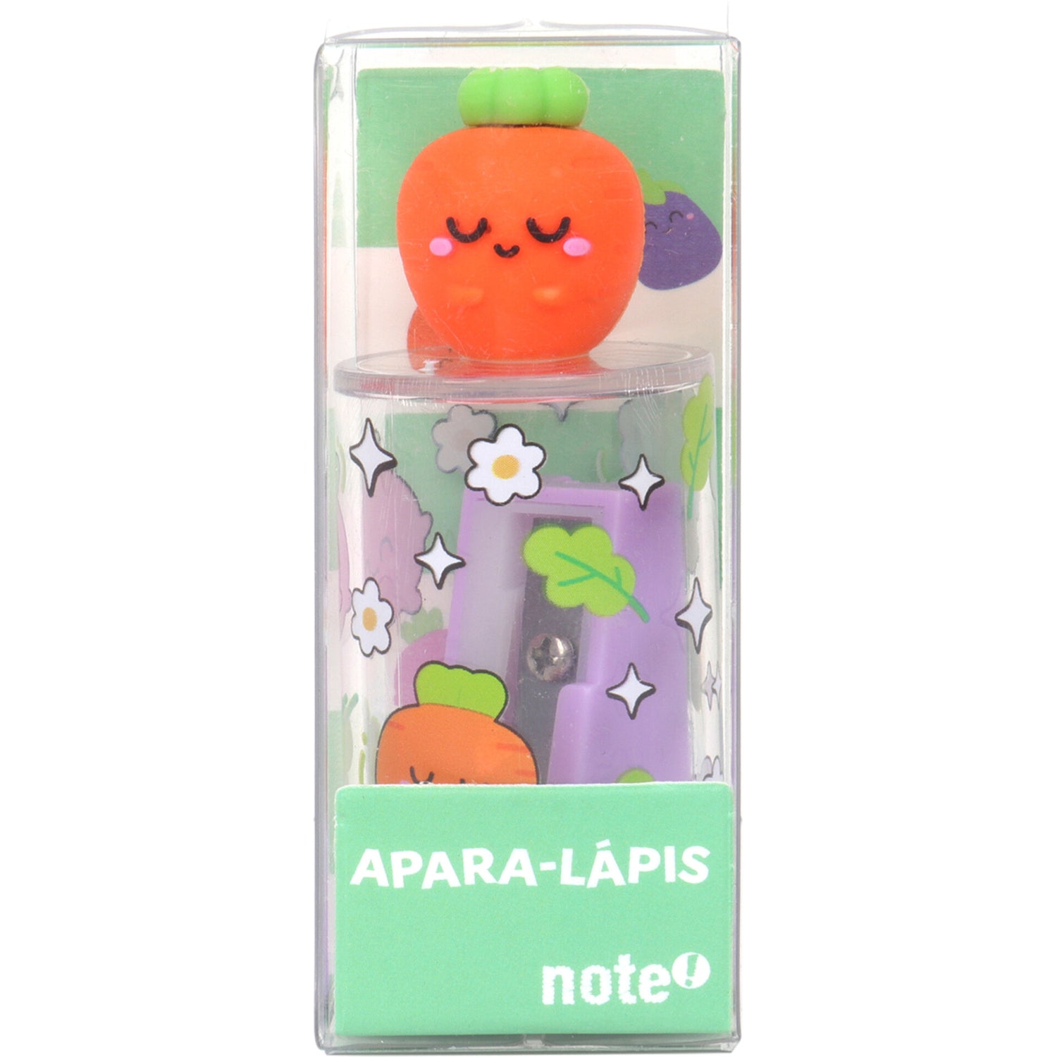 Apara Lápis Com Depósito Vegetais Sortido Not