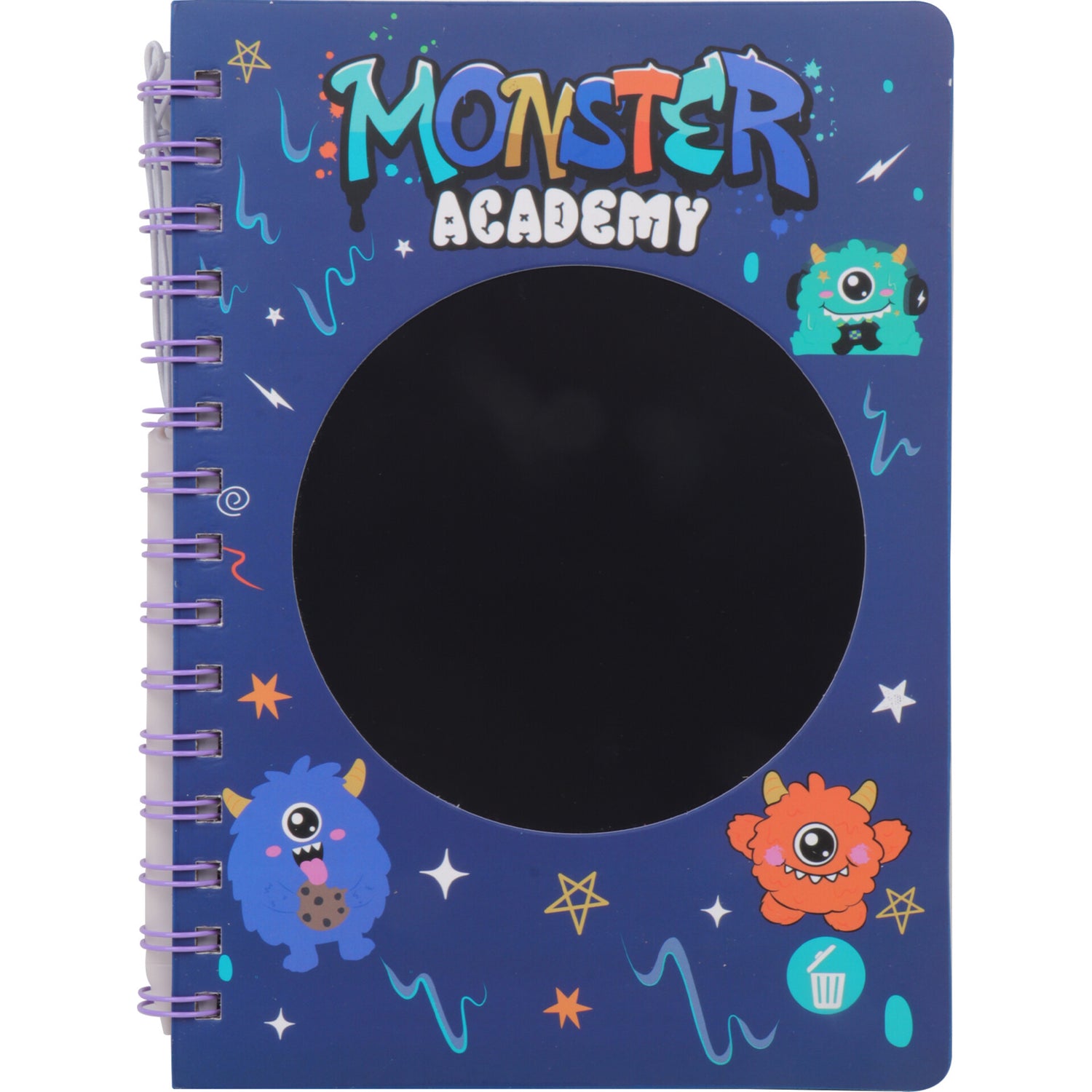 Caderno Espiral A5 com LCD Interativo Pautado Monster Note!