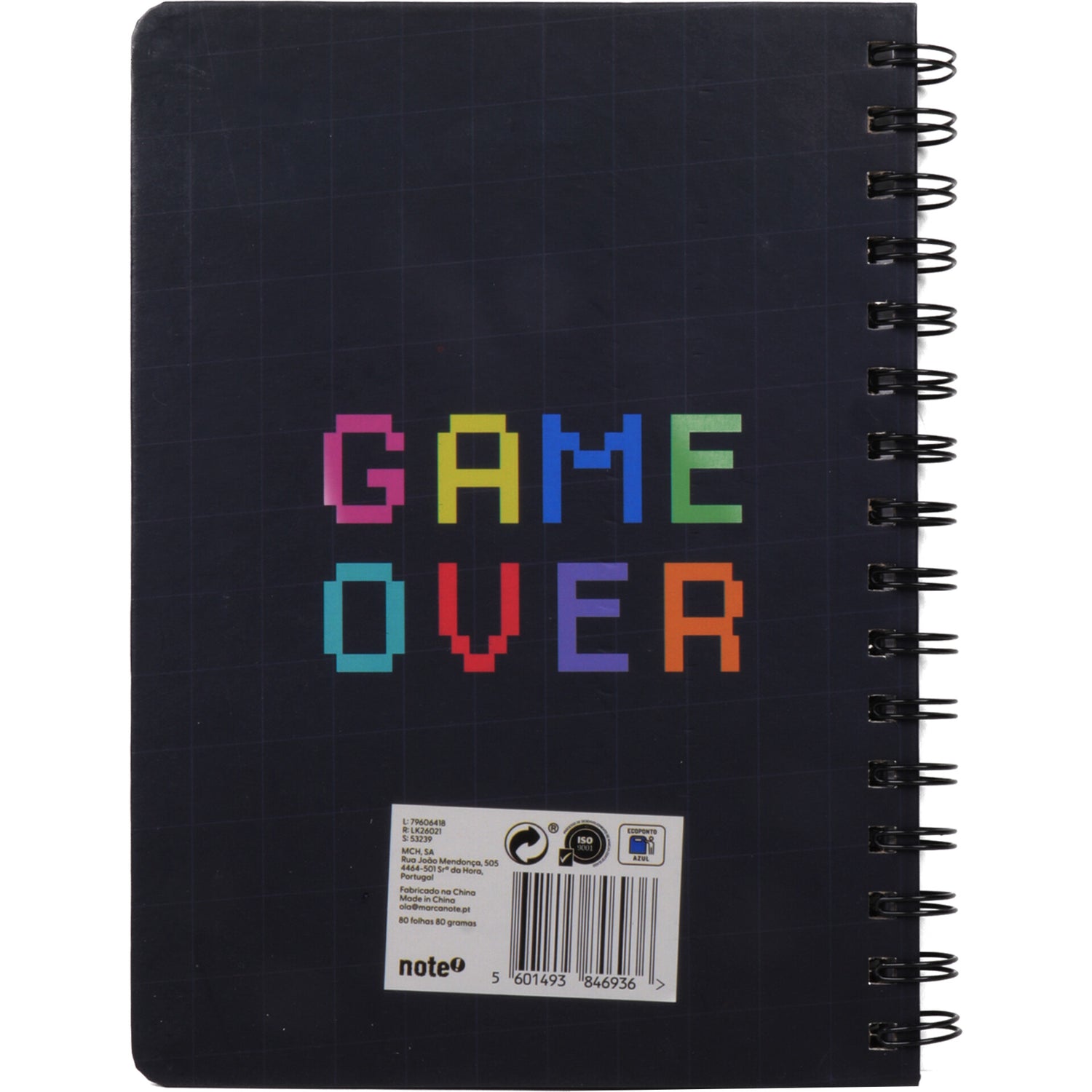 Caderno Esp Formato A5 P 80 F Game Note!