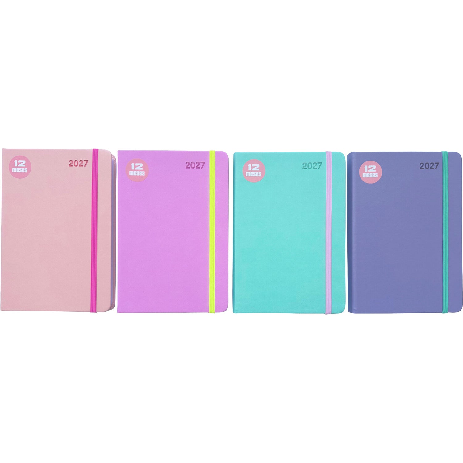 Agenda Formato A5 2027 Pastel Com Elast Note!