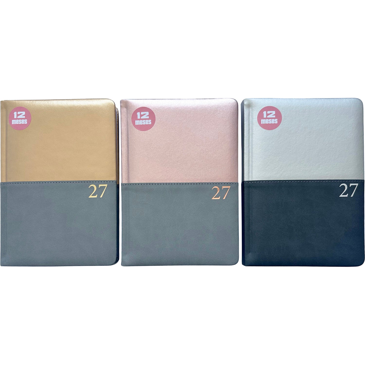 Agenda Formato A5 2027 Bicolor Metalizada Note!