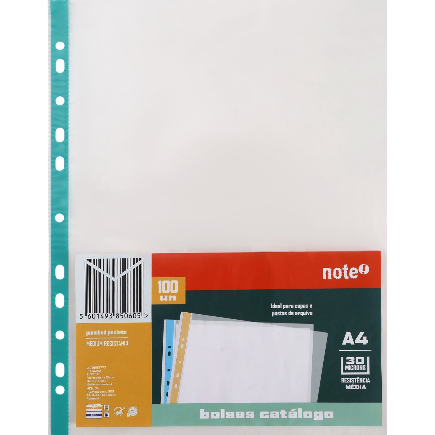 Bolsa Catálogo Colour Edge A4 30 Microns 100 Unidades (várias opções) Note!