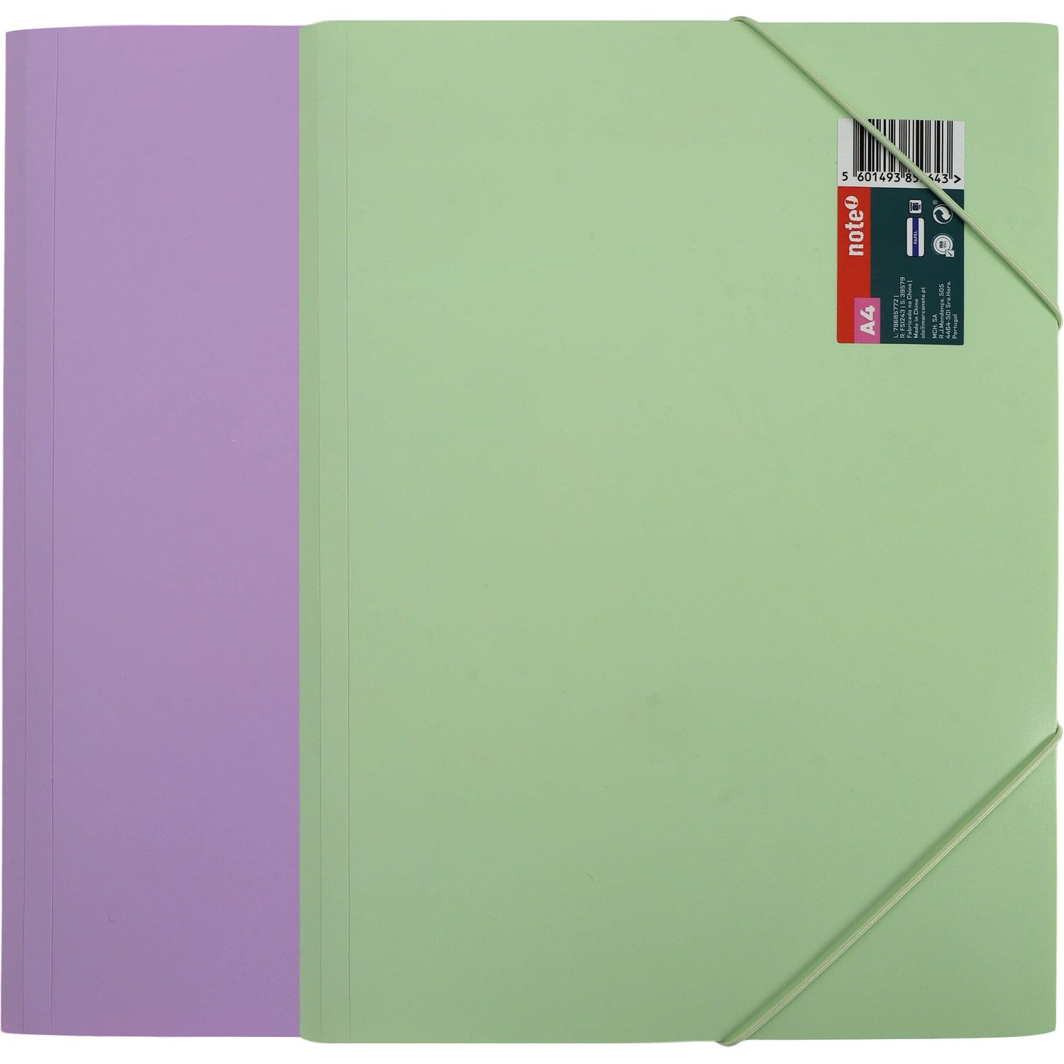 Capa Formato A4 Com Elast Pastel Bicolor Note!