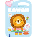 Livro Leva-Me Colorir E Autocolantes Kawaii - Azul de Yoyo Books