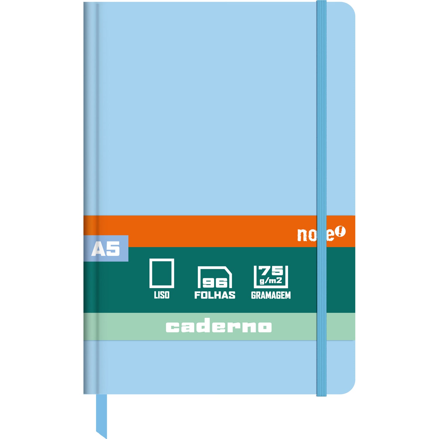 Caderno Agraf Formato A5 C.Dura Com Elast L Sh Pastel