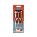 Cj3 Canetas De Apagar Bo-Bo Farm