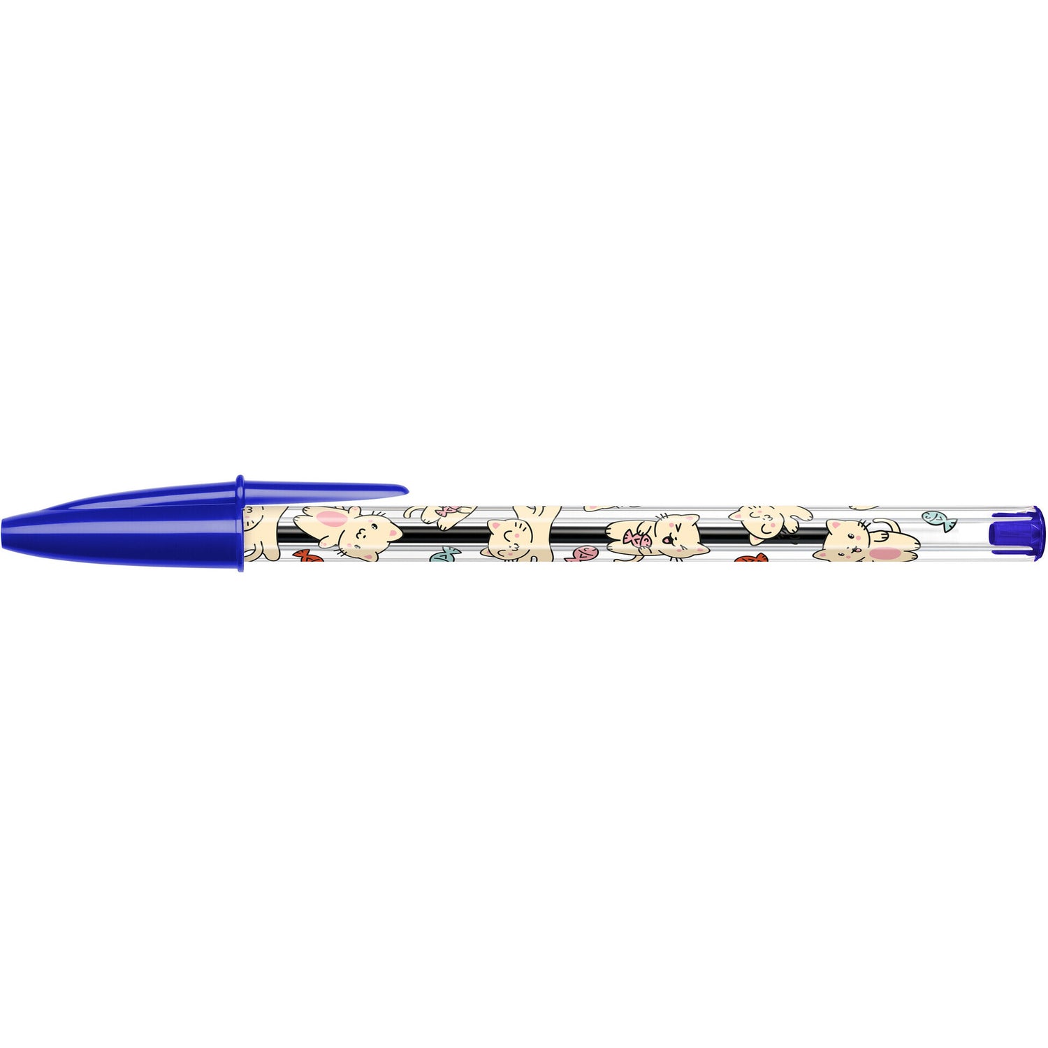 Esferográfica Cristal Kawaii Azul 3 Unidades Bic