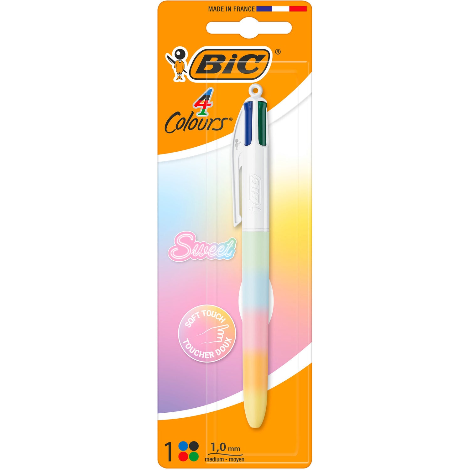 Esferográfica 4 Cores Soft Sweet Bic